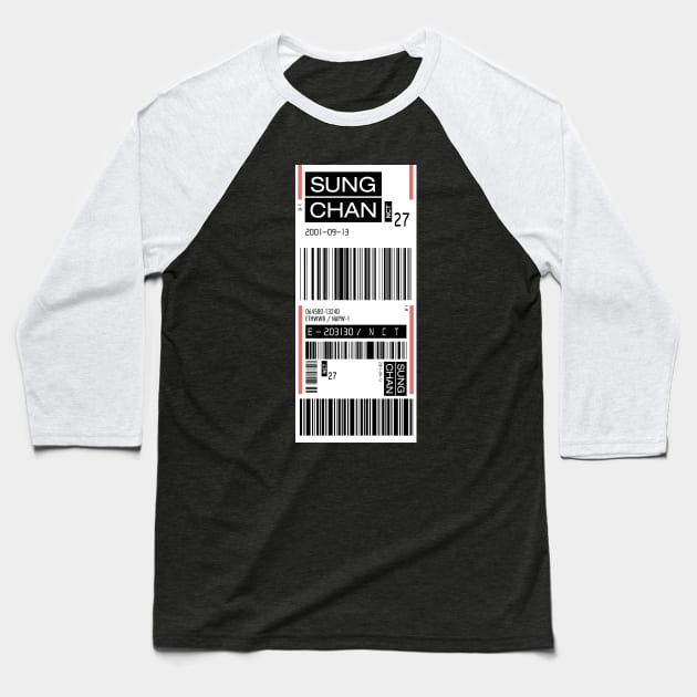 NCT's SUNGCHAN's TAG - RESONANCE Baseball T-Shirt by Duckieshop